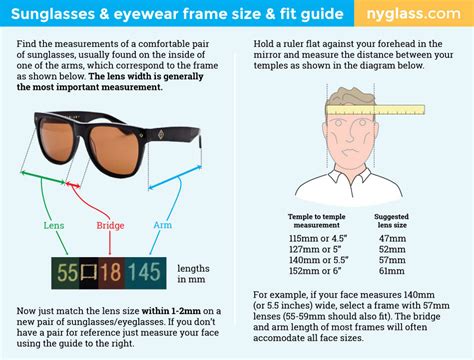 what is size e in sunglasses